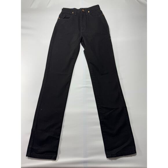 NWT Wrangler 14MWZ Women's Slim Fit Tapered Black Denim Jeans - Sz 5 (28x36.5) - Picture 1 of 6